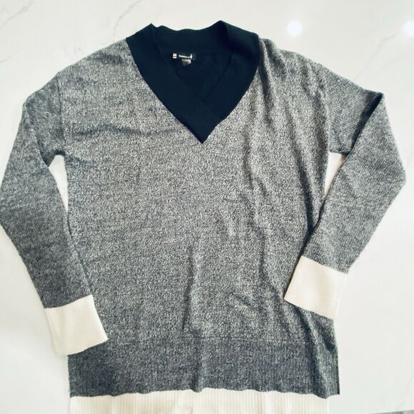 Smartwool Sweater Womens Medium Merino Wool Long Sleeve Pullover V Neck Akima - Picture 4 of 9